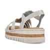 Rieker Platform Strappy Sandal - Silver